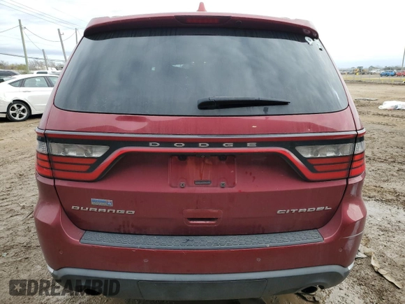 2015 Dodge Durango Citadel with VIN 1C4RDHEG5FC119976, listed as a Copart auction lot 89398065 with 130,864 mi miles and Clean title. Bid and sale history available at DreamBid. Image 6.