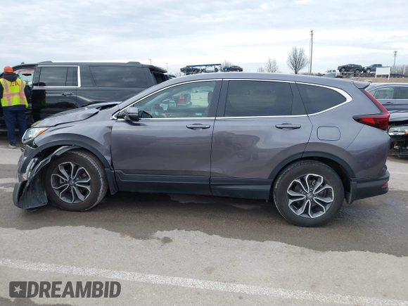 2021 Honda CR-V EX with VIN 7FARW2H56ME017687, listed as a IAAI auction lot 41653850 with 13,571 mi miles. Bid and sale history available at carsss.com. Image 14.