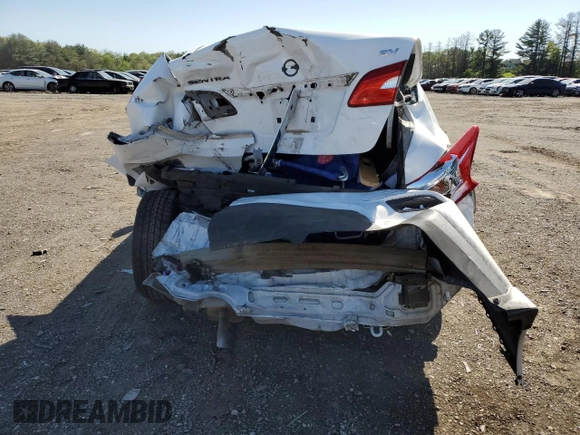 2017 Nissan Sentra SV with VIN 3N1AB7AP8HY409449, listed as a Copart auction lot 54801505 with 88,054 mi miles and Salvage title. Bid and sale history available at DreamBid. Image 6.