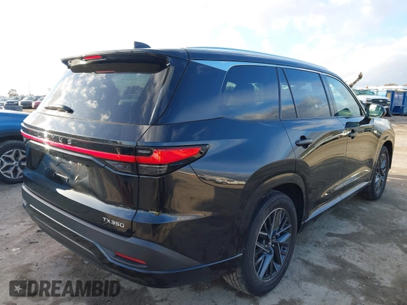 2024 Lexus TX 350 with VIN 5TDAAAA65RS007966, listed as a IAAI auction lot 41596283 with 35,782 mi miles and . Bid and sale history available at DreamBid. Image 4.