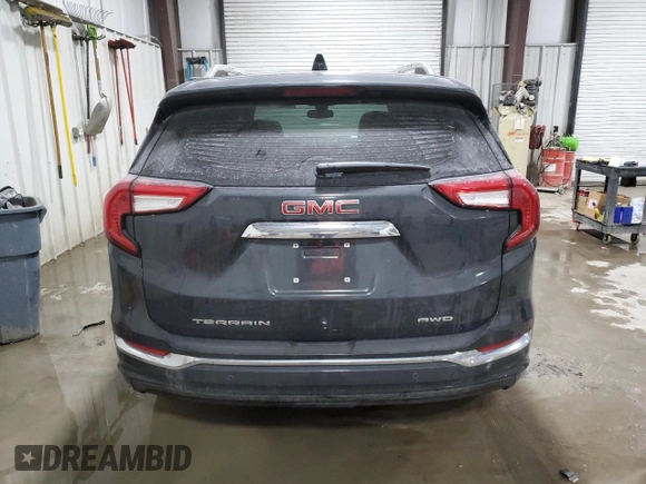 2022 GMC Terrain Denali with VIN 3GKALXEV2NL212602, listed as a Copart auction lot 42675245 with 23,893 mi miles and Salvage title. Bid and sale history available at DreamBid. Image 6.
