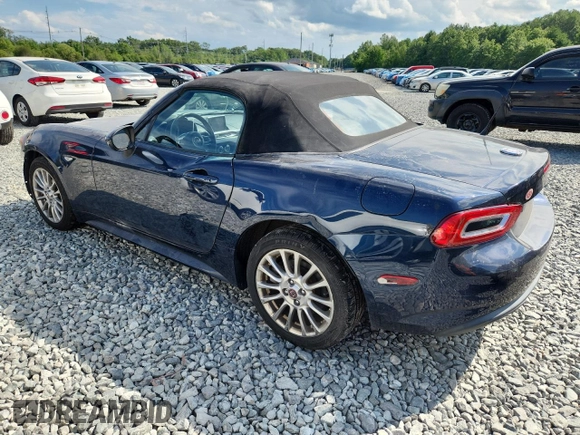 2018 FIAT 124 Spider Abarth with VIN JC1NFAEK6J0135745, listed as a Copart auction lot 62469345 with 30,393 mi miles and Salvage title. Bid and sale history available at DreamBid. Image 2.