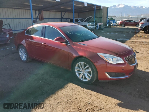 2014 Buick Regal with VIN 2G4GL5EX0E9225746, listed as a Copart auction lot 83232594 with 154,107 mi miles and Salvage Title. Bid and sale history available at DreamBid. Image 4.