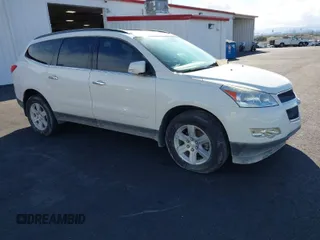2012 Chevrolet Traverse 1LT with VIN 1GNKRGED9CJ131856, listed as a IAAI auction lot 41708623 with 77,329 mi miles and . Bid and sale history available at DreamBid. Image 1.
