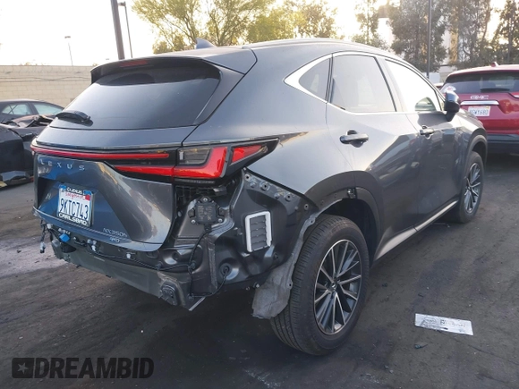 2024 Lexus NX 350h Premium with VIN JTJGKCEZ3R5019690, listed as a IAAI auction lot 42540919 with 21,705 mi miles and . Bid and sale history available at DreamBid. Image 4.