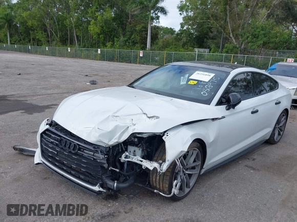 2019 Audi A5 Sportback Prestige with VIN WAUFNCF58KA086975, listed as a IAAI auction lot 38356898 with 54,058 mi miles. Bid and sale history available at carsss.com. Image 18.