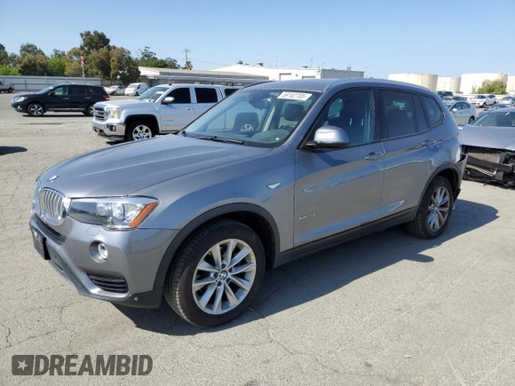 2017 BMW X3 xDrive28i z VIN 5UXWX9C58H0T12062, wystawiony jako Copart lot #59182705 z przebiegiem 77 991 mil mil oraz Szkoda całkowita • Salvage title. Historia ofert i sprzedaży dostępna na DreamBid. Obrazek 1.