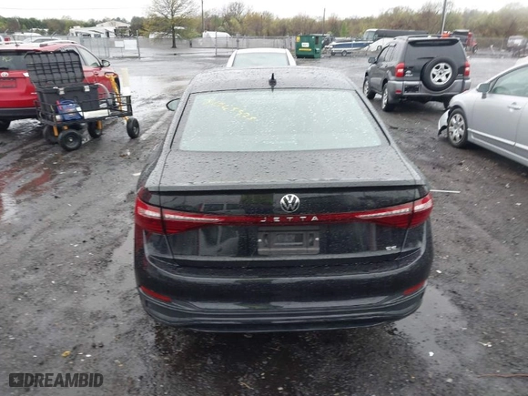 2025 Volkswagen Jetta SE with VIN 3VW7X7BU5SM013598, listed as a IAAI auction lot 41965375 with 19,883 mi miles. Bid and sale history available at carsss.com. Image 16.
