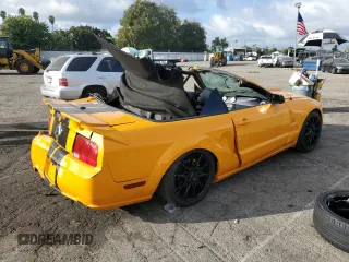 2007 Ford Mustang GT Deluxe with VIN 1ZVFT85H375334354, listed as a Copart auction lot 73364193 with Not Provided miles and Salvage Title. Bid and sale history available at carsss.com. Image 3.