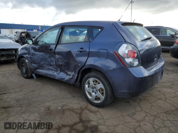 2009 Pontiac Vibe w/1SA with VIN 5Y2SP67829Z411959, listed as a Copart auction lot 43199474 with 134,217 mi miles and Salvage Title. Bid and sale history available at carsss.com. Image 2.