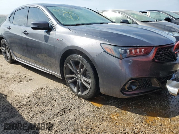 2020 Acura TLX w/A-Spec Pkg with VIN 19UUB3F69LA001401, listed as a Copart auction lot 74666004 with 0 mi miles and Salvage Title. Bid and sale history available at carsss.com. Image 4.