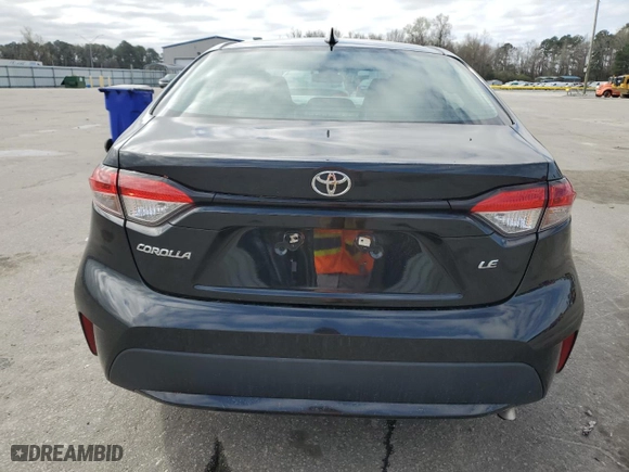 2021 Toyota Corolla LE with VIN 5YFEPMAE7MP216216, listed as a Copart auction lot 49211335 with 90,372 mi miles and Salvage Title. Bid and sale history available at carsss.com. Image 6.