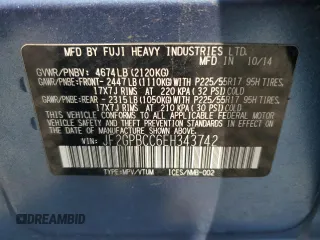 2014 Subaru Crosstrek with VIN JF2GPBCC6EH343742, listed as a Copart auction lot 58009815 with 131,085 mi miles and Salvage title. Bid and sale history available at DreamBid. Image 13.