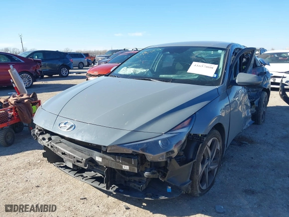 2023 Hyundai Elantra SEL with VIN KMHLS4AG1PU445971, listed as a IAAI auction lot 41657008 with 50,278 mi miles. Bid and sale history available at carsss.com. Image 17.