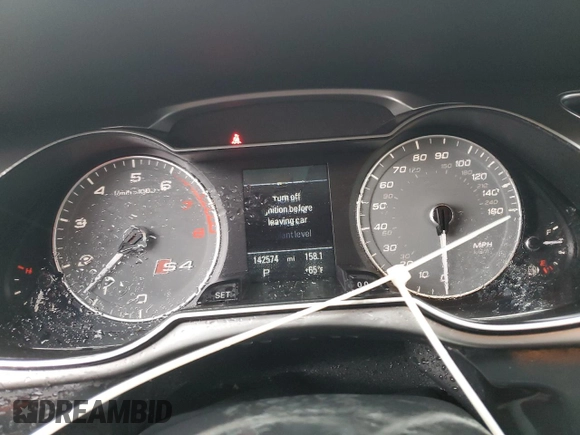 2014 Audi S4 Premium Plus with VIN WAUBGAFL0EA049371, listed as a Copart auction lot 72889024 with 142,574 mi miles and Salvage Title. Bid and sale history available at carsss.com. Image 9.