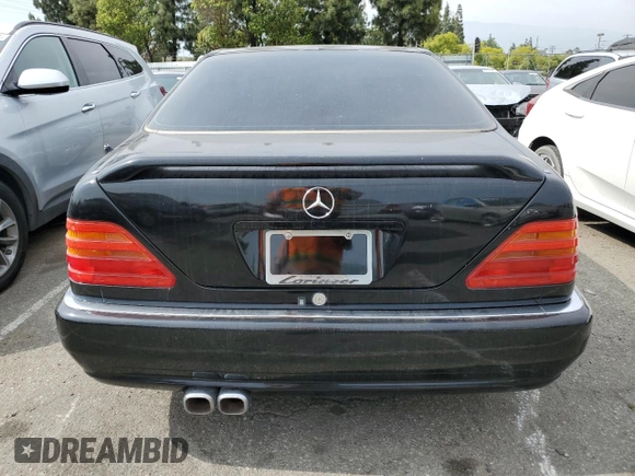1995 Mercedes-Benz S with VIN WDBGA70E0SA272091, listed as a Copart auction lot 57371104 with Not Provided miles and Salvage Title. Bid and sale history available at DreamBid. Image 6.