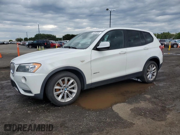 2014 BMW X3 xDrive28i with VIN 5UXWX9C51E0D17523, listed as a Copart auction lot 56364895 with 155,656 mi miles and Clean Title. Bid and sale history available at DreamBid. Image 1.