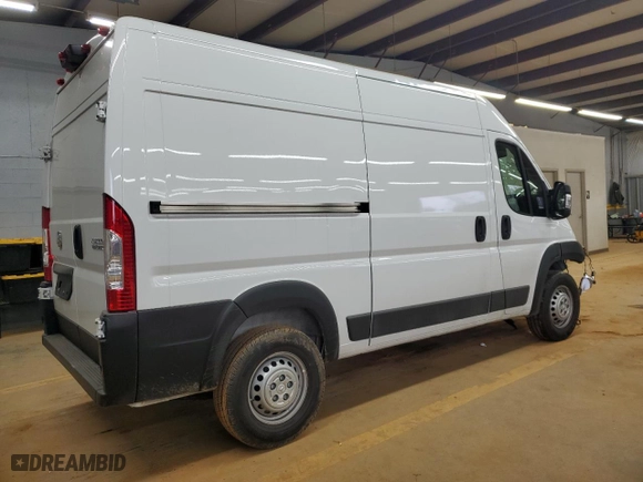 2025 Ram ProMaster Cargo Van Tradesman with VIN 3C6LRVCG3SE512992, listed as a Copart auction lot 47081275 with 0 mi miles and Salvage Title. Bid and sale history available at carsss.com. Image 3.