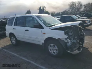 2007 Honda Pilot LX with VIN 5FNYF28177B014256, listed as a Copart auction lot 85744684 with 0 mi miles and Salvage Title. Bid and sale history available at carsss.com. Image 4.