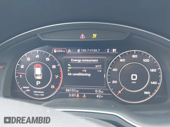 2019 Audi Q7 Prestige with VIN WA1VABF75KD030619, listed as a IAAI auction lot 41865422 with 66,151 mi miles and . Bid and sale history available at DreamBid. Image 7.