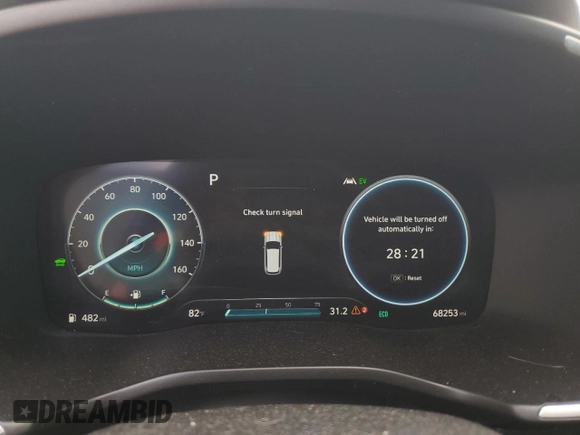 2021 Hyundai Santa Fe Hybrid Limited with VIN KM8S5DA14MU012557, listed as a Copart auction lot 66902244 with 68,253 mi miles and Salvage Title. Bid and sale history available at carsss.com. Image 9.