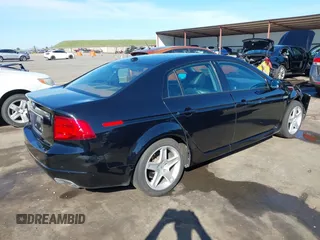 2005 Acura TL with VIN 19UUA66205A075911, listed as a IAAI auction lot 41667304 with 91,575 mi miles. Bid and sale history available at carsss.com. Image 4.