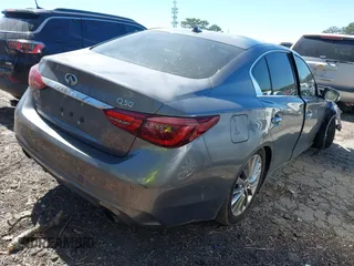 2018 Infiniti Q50 3.0t Luxe with VIN JN1EV7AR7JM434233, listed as a IAAI auction lot 41850208 with 75,610 mi miles. Bid and sale history available at carsss.com. Image 4.