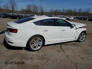 2019 Audi A5 Sportback Premium with VIN WAUANCF51KA064214, listed as a Copart auction lot 46575634 with 53,796 mi miles. Bid and sale history available at carsss.com. Image 3.