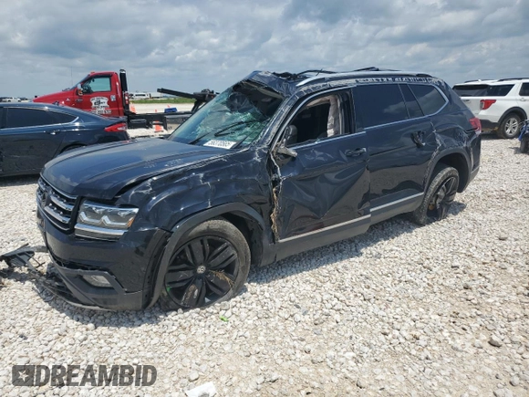 2018 Volkswagen Atlas SEL Premium with VIN 1V2NR2CA4JC529249, listed as a Copart auction lot 56370565 with Not provided miles and Salvage title. Bid and sale history available at DreamBid. Image 1.
