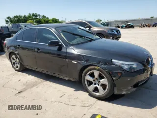 2008 BMW 5 Series 535i with VIN WBANW135X8CZ75971, listed as a Copart auction lot 52497715 with 61,050 mi miles and Salvage Title. Bid and sale history available at carsss.com. Image 4.