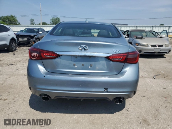 2018 Infiniti Q50 Luxe with VIN JN1EV7AP2JM364199, listed as a Copart auction lot 63623175 with 132,752 mi miles and Clean title. Bid and sale history available at DreamBid. Image 6.