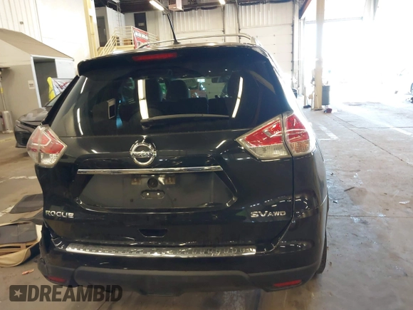 2016 Nissan Rogue SV with VIN KNMAT2MV0GP615985, listed as a IAAI auction lot 41540164 with 133,129 mi miles. Bid and sale history available at carsss.com. Image 16.