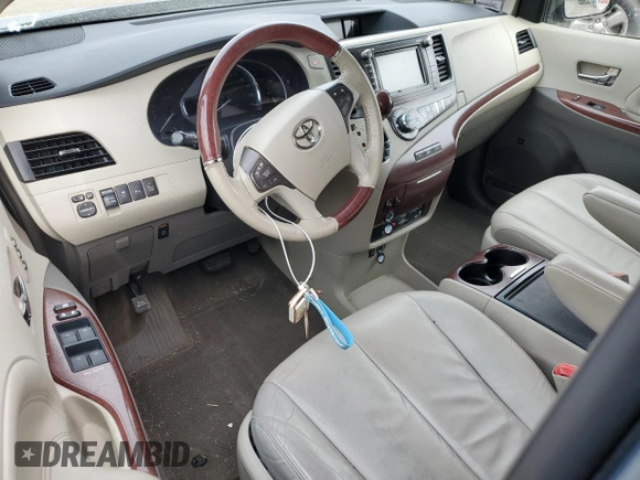 2013 Toyota Sienna XLE with VIN 5TDDK3DC5DS056097, listed as a Copart auction lot 89021805 with Not Provided miles and Salvage Title. Bid and sale history available at DreamBid. Image 8.