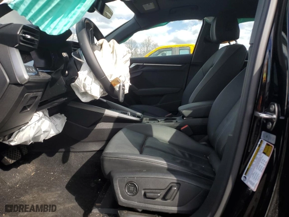 2022 Audi A3 Premium Plus with VIN WAUHUDGY5NA092795, listed as a Copart auction lot 49279285 with 33,538 mi miles and Salvage Title. Bid and sale history available at carsss.com. Image 7.