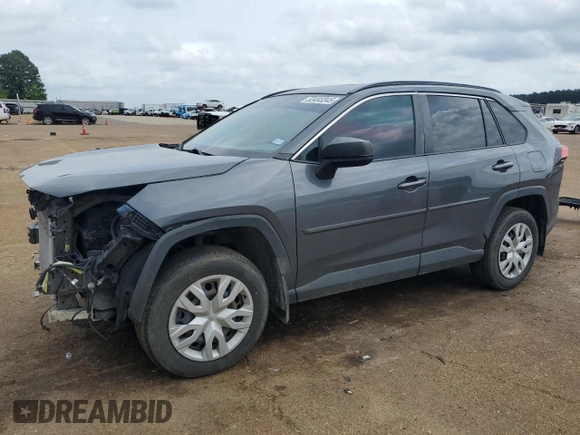 2019 Toyota RAV4 LE with VIN JTMH1RFV5KD027262, listed as a Copart auction lot 53493345 with 122,617 mi miles and Salvage title. Bid and sale history available at DreamBid. Image 1.