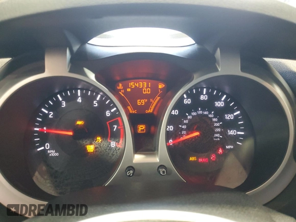 2012 Nissan Juke SL with VIN JN8AF5MVXCT106145, listed as a Copart auction lot 52358745 with 154,331 mi miles and Salvage Title. Bid and sale history available at DreamBid. Image 9.