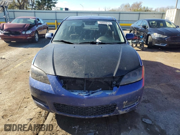 2007 Mazda 3 s Sport with VIN JM1BK323271727236, listed as a Copart auction lot 76995974 with 178,000 mi miles and Salvage Title. Bid and sale history available at carsss.com. Image 5.