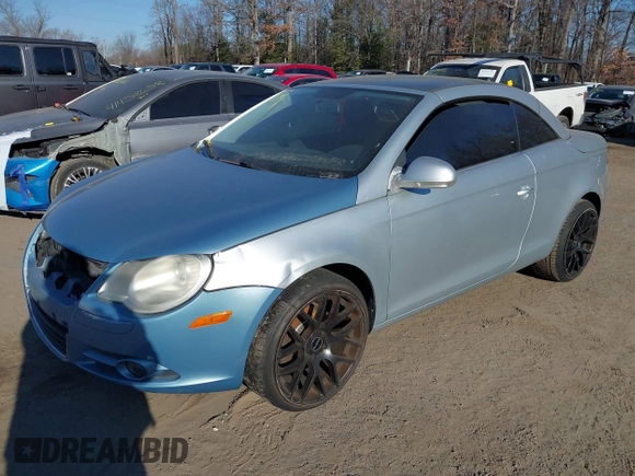 2007 Volkswagen Eos with VIN WVWAA71F87V013816, listed as a IAAI auction lot 41472069 with 210,082 mi miles and . Bid and sale history available at DreamBid. Image 2.