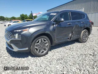 2023 Hyundai Santa Fe Hybrid Limited with VIN 5NMS5DA17PH023391, listed as a Copart auction lot 49575065 with 9,904 mi miles and Salvage Title. Bid and sale history available at carsss.com. Image 1.