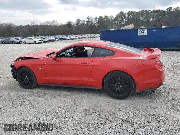 2019 Ford Mustang GT with VIN 1FA6P8CF7K5196244, listed as a Copart auction lot 44245405 with 74,182 mi miles and Salvage title. Bid and sale history available at DreamBid. Image 2.