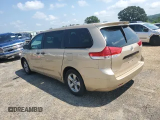2013 Toyota Sienna L with VIN 5TDZK3DC3DS296433, listed as a Copart auction lot 62551444 with 0 mi miles and Non Repairable. Bid and sale history available at carsss.com. Image 2.
