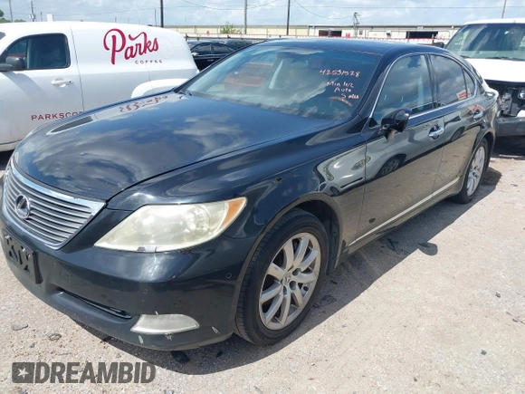 2008 Lexus LS 460 with VIN JTHBL46F385077736, listed as a IAAI auction lot 42531528 with 107,574 mi miles and . Bid and sale history available at DreamBid. Image 17.