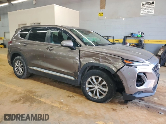 2020 Hyundai Santa Fe SE with VIN 5NMS2CAD5LH194499, listed as a Copart auction lot 56576405 with 122,479 mi miles and Salvage title. Bid and sale history available at DreamBid. Image 4.