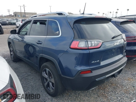 2019 Jeep Cherokee Limited with VIN 1C4PJMDX4KD400228, listed as a IAAI auction lot 42533145 with 64,537 mi miles and . Bid and sale history available at DreamBid. Image 3.