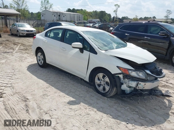 2014 Honda Civic Sedan LX with VIN 2HGFB2F53EH500810, listed as a IAAI auction lot 41952317 with 137,567 mi miles. Bid and sale history available at carsss.com. Image 1.