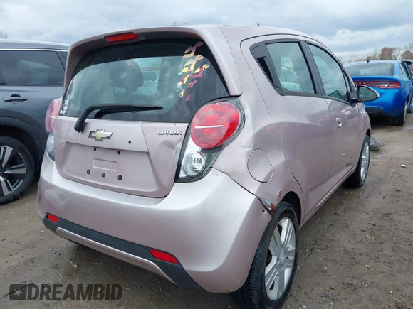 2013 Chevrolet Spark LS with VIN KL8CB6S92DC578152, listed as a IAAI auction lot 42061590 with 66,859 mi miles. Bid and sale history available at carsss.com. Image 4.