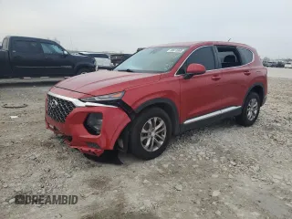 2019 Hyundai Santa Fe SE with VIN 5NMS23AD2KH108256, listed as a Copart auction lot 50613895 with 0 mi miles and Salvage Title. Bid and sale history available at carsss.com. Image 1.