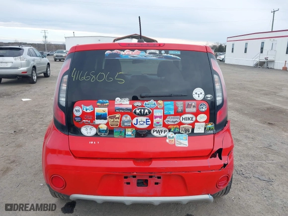 2019 Kia Soul + with VIN KNDJP3A58K7015495, listed as a IAAI auction lot 41668065 with 93,862 mi miles. Bid and sale history available at carsss.com. Image 16.