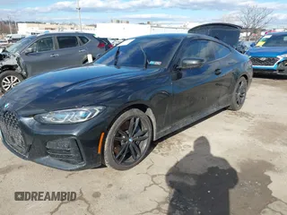 2021 BMW 4 Series M440i xDrive with VIN WBA13AR01MCG19764, listed as a IAAI auction lot 41486485 with Not Provided miles and . Bid and sale history available at DreamBid. Image 2.