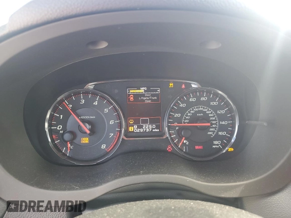 2021 Subaru WRX with VIN JF1VA1A60M9824115, listed as a Copart auction lot 45706985 with 29,737 mi miles and Salvage Title. Bid and sale history available at carsss.com. Image 9.